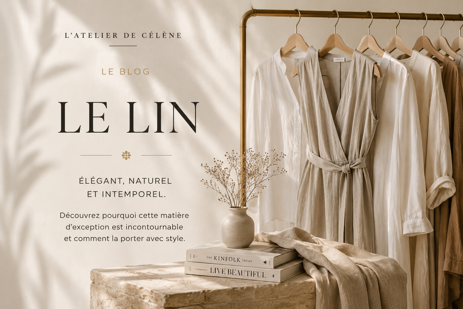 Le lin : la matière naturelle chic et intemporelle | L’Atelier de Célène