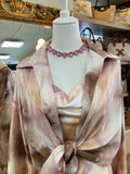 Collier Rosalia – Cristaux Rose Poudré