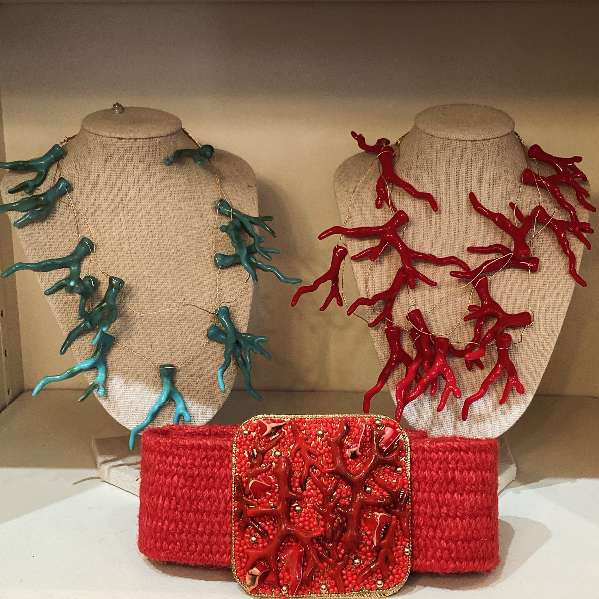 Ceinture Coralia – Rouge Corail