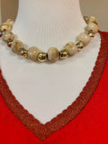Collier Perla – Beige & Doré